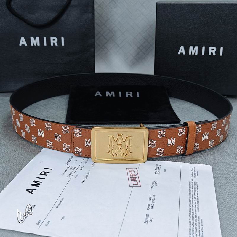 Amiri belt 38mmX90-125cm lb (46)