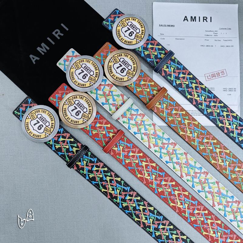 Amiri belt 38mmX90-125cm lb (47)