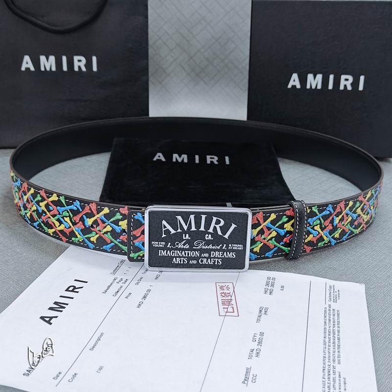 Amiri belt 38mmX90-125cm lb (49)