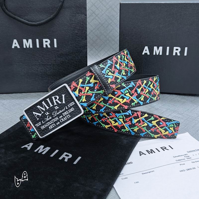 Amiri belt 38mmX90-125cm lb (51)
