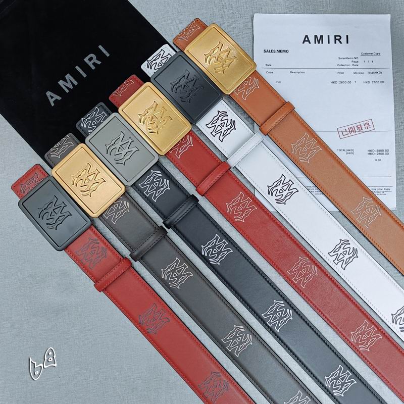 Amiri belt 38mmX90-125cm lb (53)