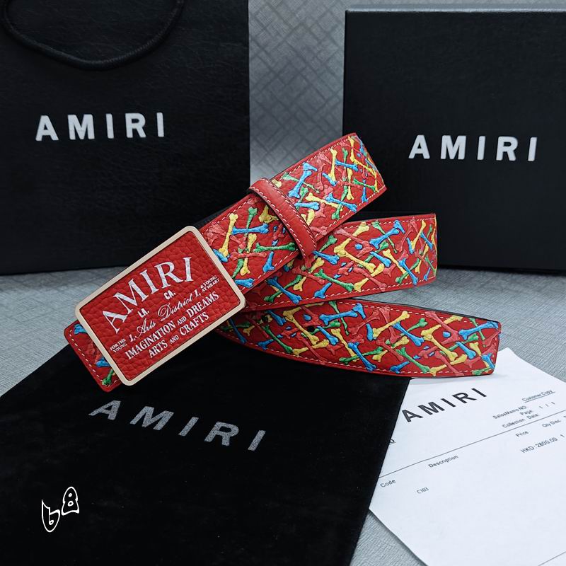 Amiri belt 38mmX90-125cm lb (54)