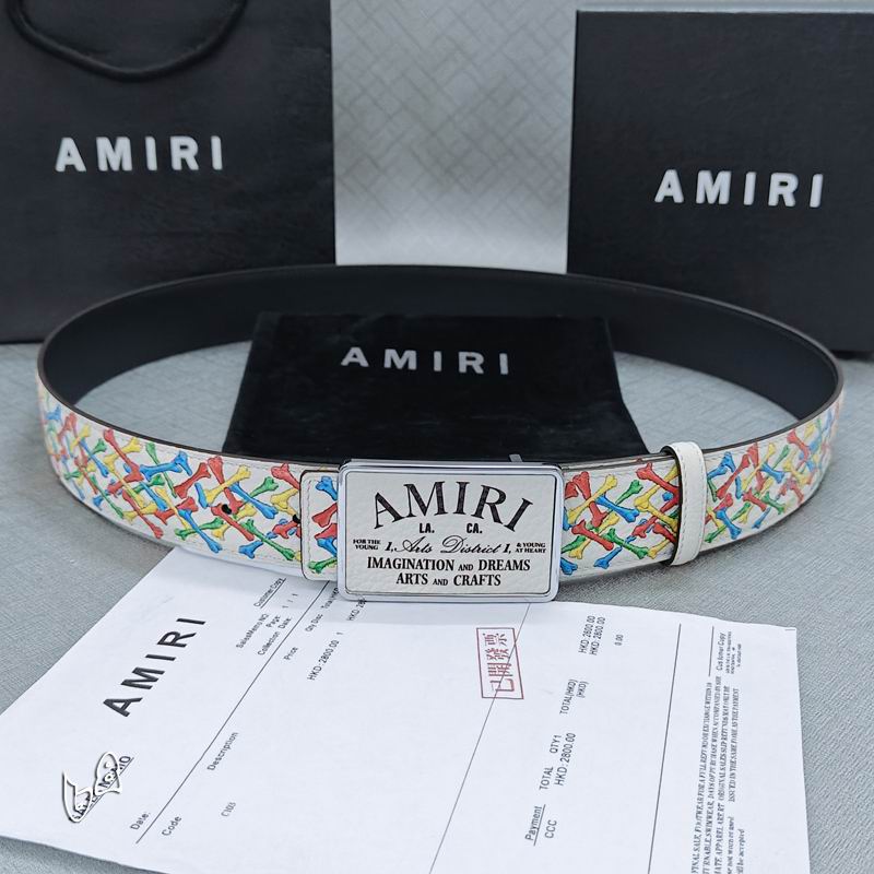 Amiri belt 38mmX90-125cm lb (55)