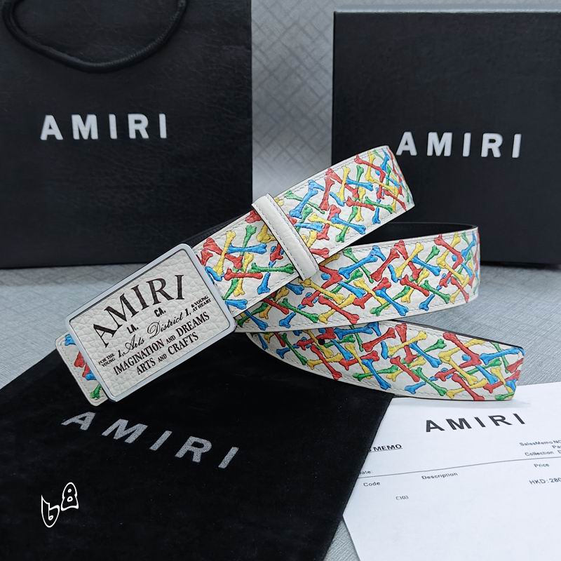 Amiri belt 38mmX90-125cm lb (57)