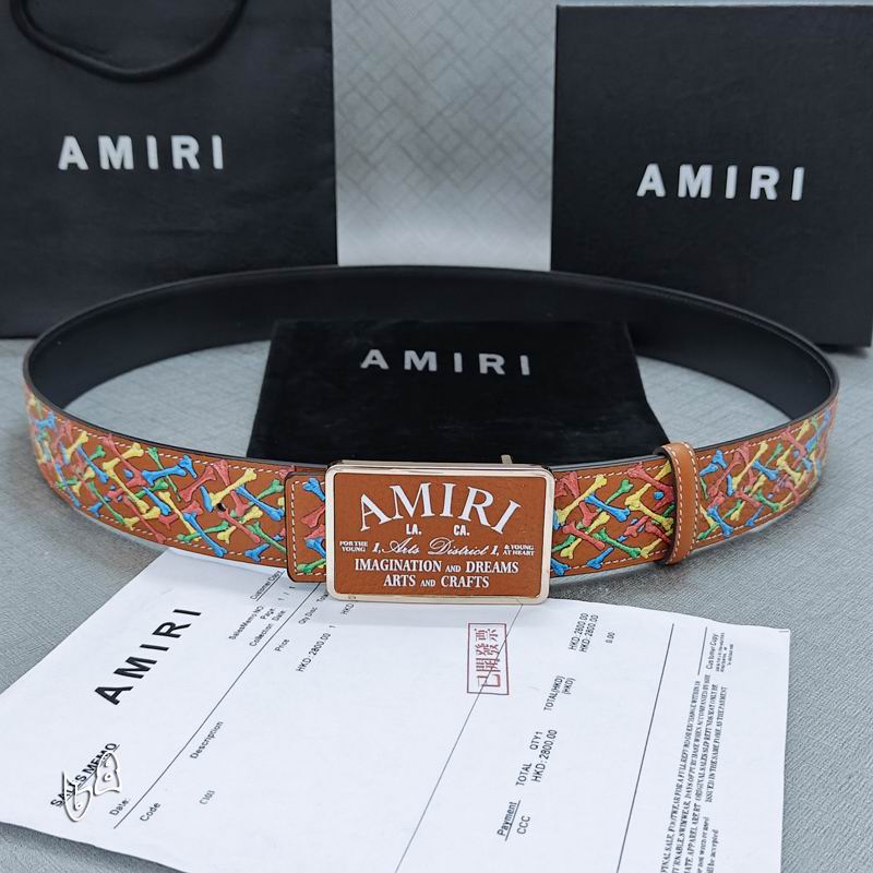 Amiri belt 38mmX90-125cm lb (58)