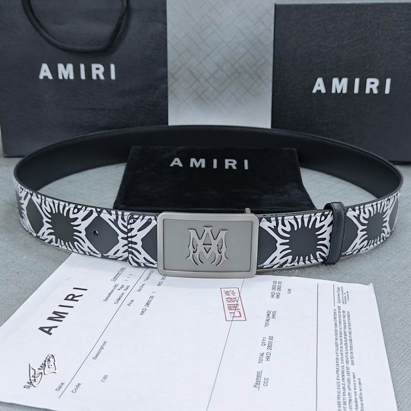 Amiri belt 38mmX90-125cm lb (61)