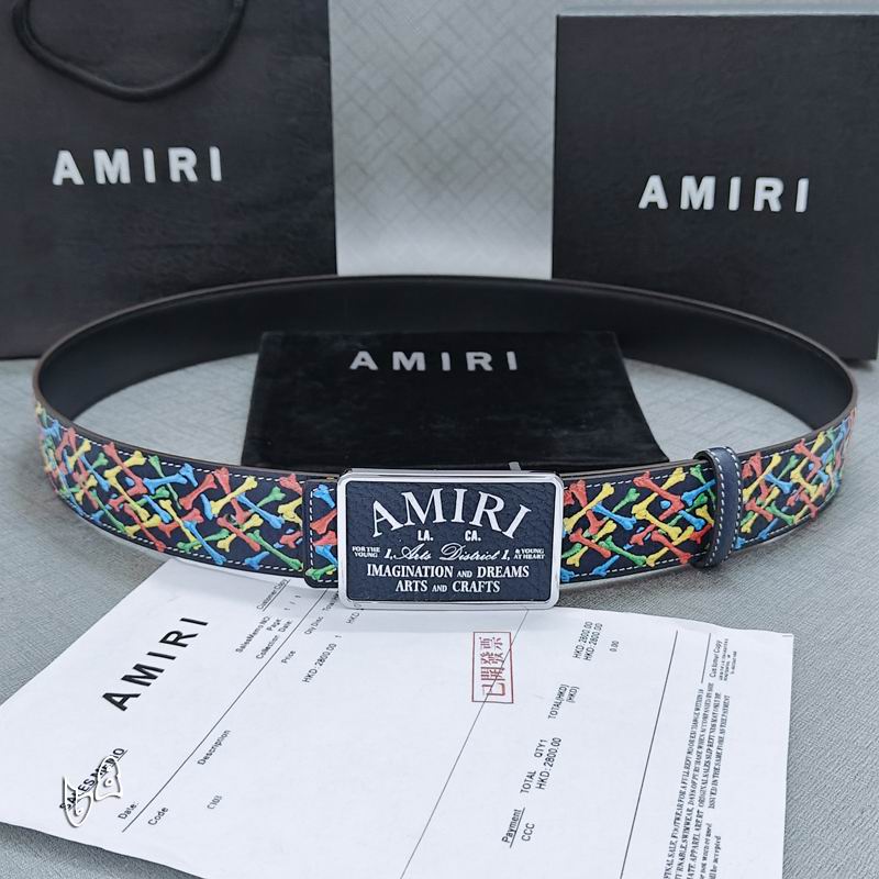 Amiri belt 38mmX90-125cm lb (61)