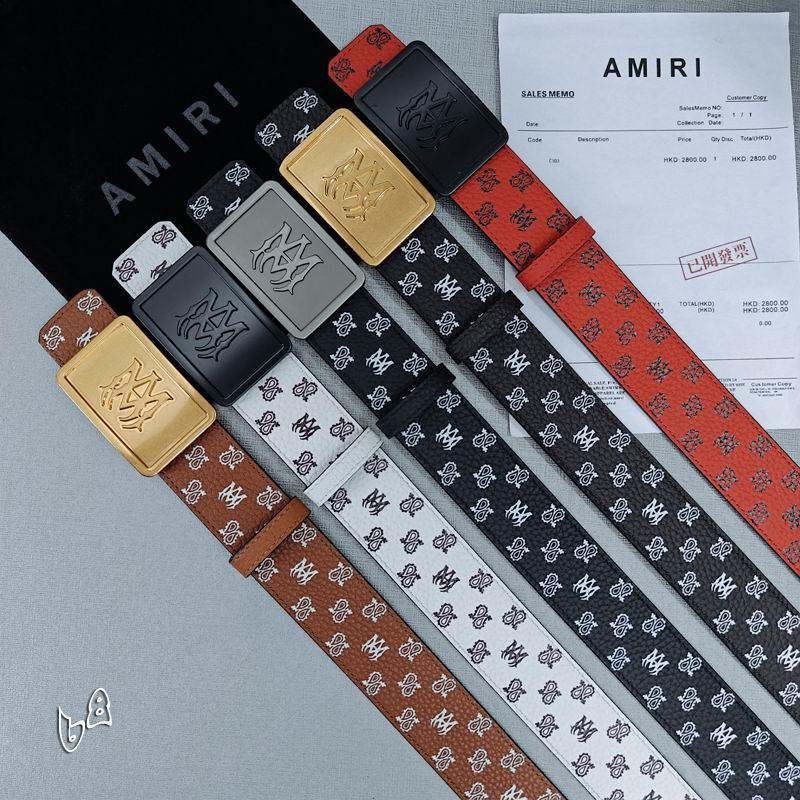 Amiri belt 38mmX90-125cm lb (61)