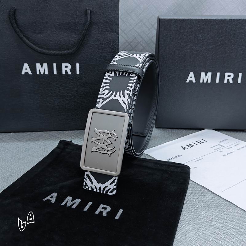 Amiri belt 38mmX90-125cm lb (62)