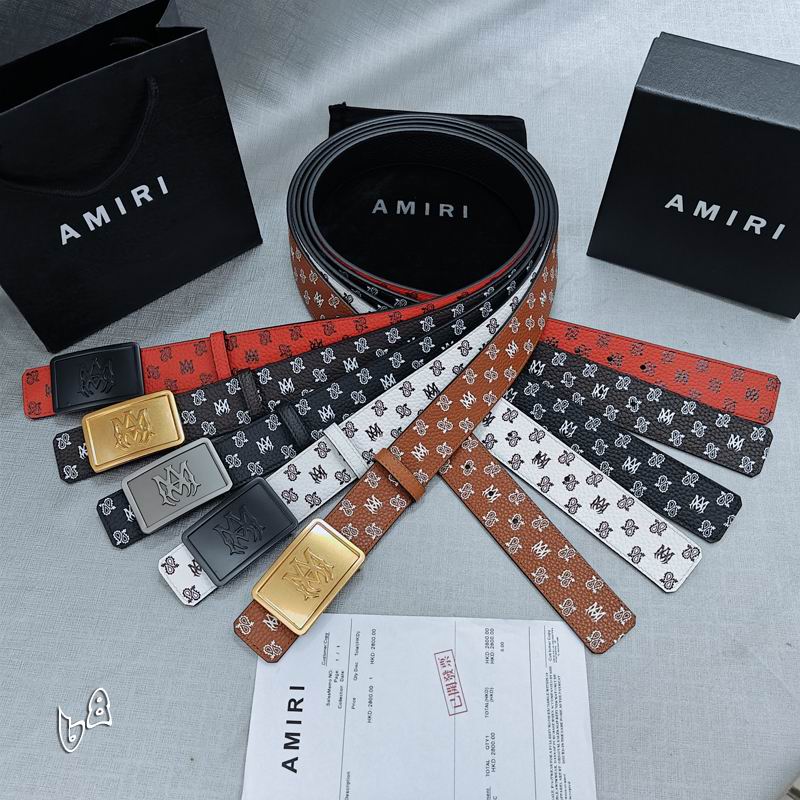 Amiri belt 38mmX90-125cm lb (62)