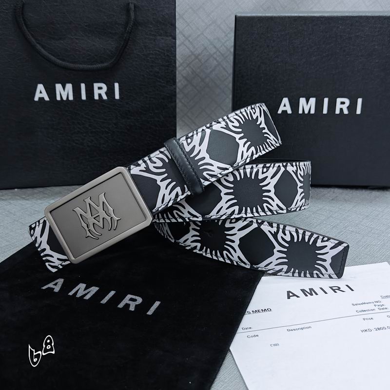 Amiri belt 38mmX90-125cm lb (63)