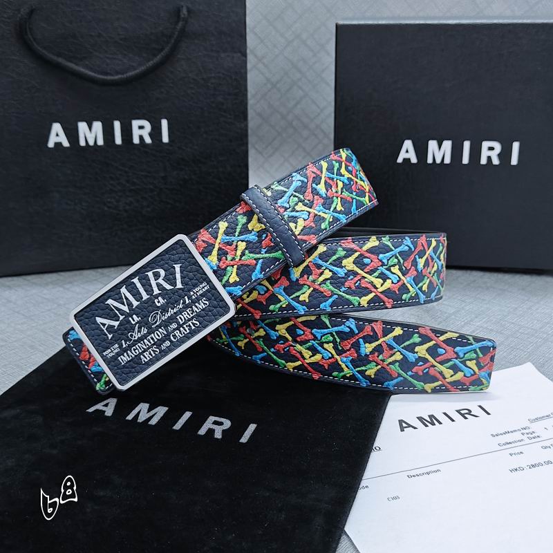 Amiri belt 38mmX90-125cm lb (63)