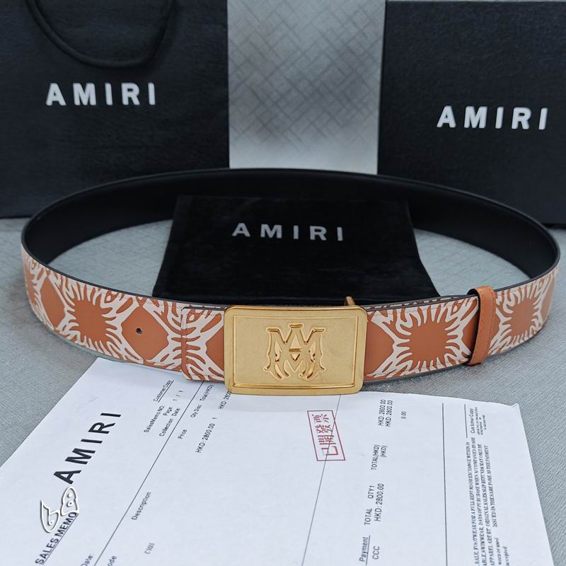 Amiri belt 38mmX90-125cm lb (64)