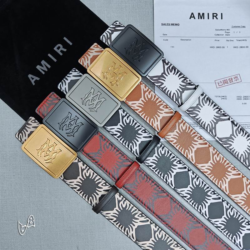 Amiri belt 38mmX90-125cm lb (70)