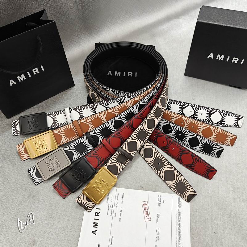 Amiri belt 38mmX90-125cm lb (71)