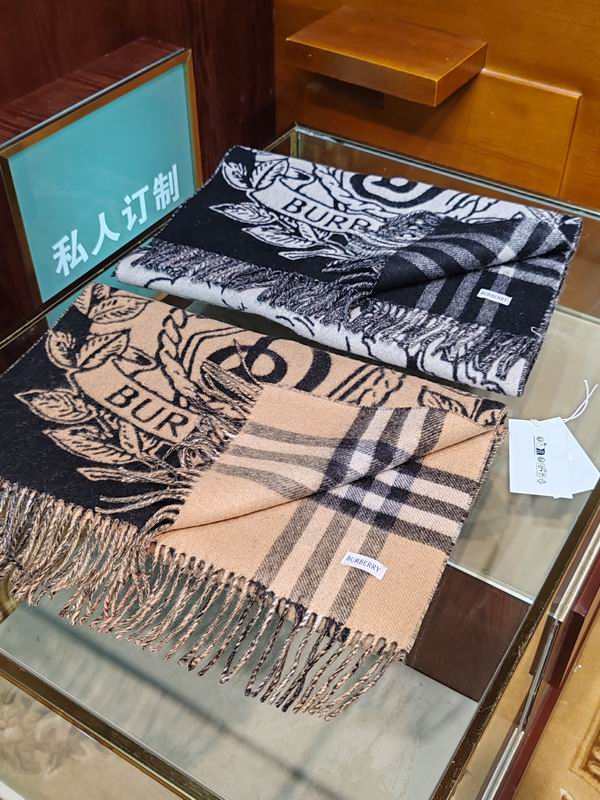 Burberry Scarf 210X50cm 100%羊绒 E30 (1)