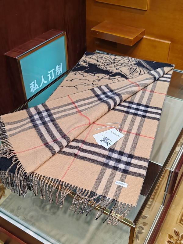 Burberry Scarf 210X50cm 100%羊绒 E30 (13)