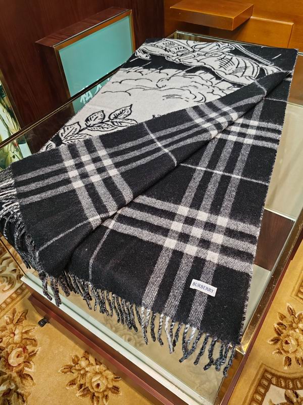 Burberry Scarf 210X50cm 100%羊绒 E30 (3)