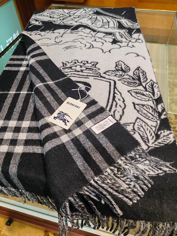 Burberry Scarf 210X50cm 100%羊绒 E30 (4)