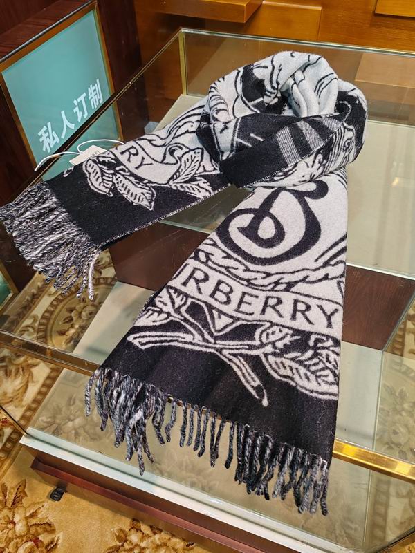 Burberry Scarf 210X50cm 100%羊绒 E30 (6)