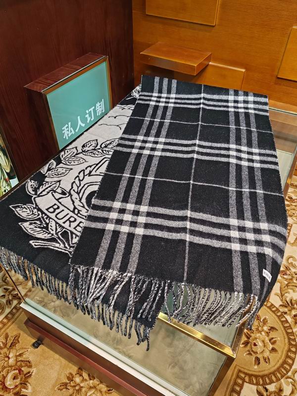 Burberry Scarf 210X50cm 100%羊绒 E30 (8)