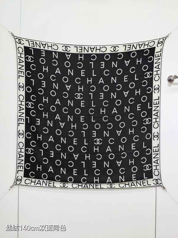 Chanel Scarf 140X140cm 70%羊绒30%真丝 E03 (9)