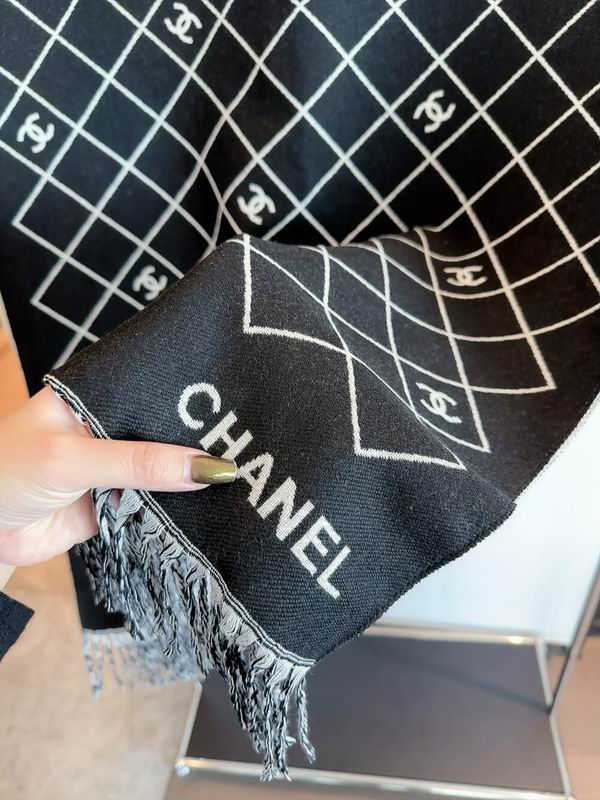 Chanel Scarf 195X70cm 95%绵羊毛5%聚酰胺 E34 (23)