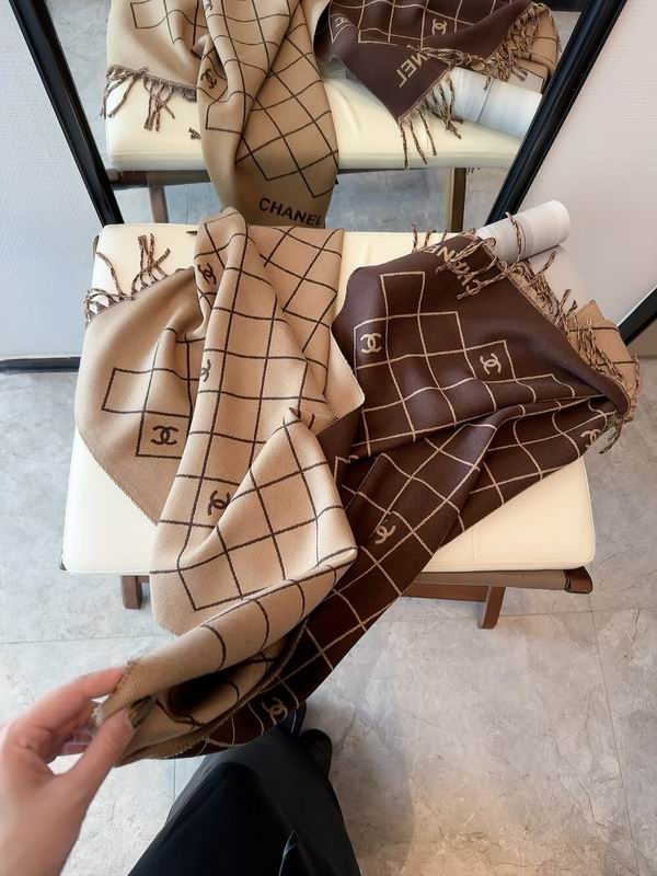 Chanel Scarf 195X70cm 95%绵羊毛5%聚酰胺 E34 (3)