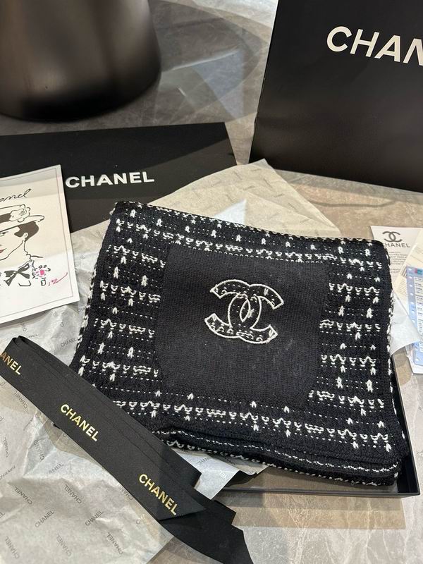 Chanel Scarf 30X180cm 100%羊绒 E13 (12)