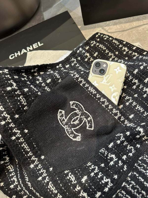 Chanel Scarf 30X180cm 100%羊绒 E13 (14)