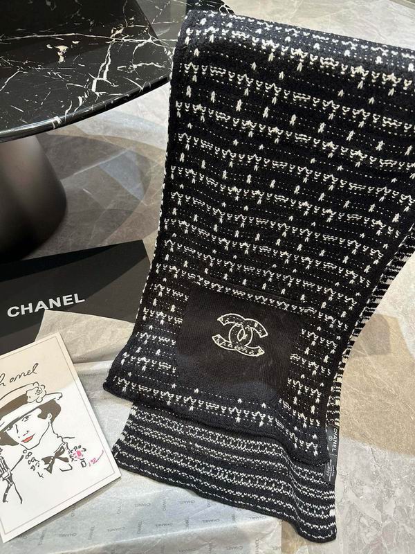 Chanel Scarf 30X180cm 100%羊绒 E13 (15)