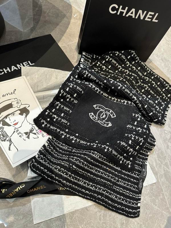 Chanel Scarf 30X180cm 100%羊绒 E13 (16)