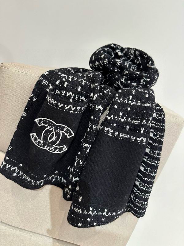 Chanel Scarf 30X180cm 100%羊绒 E13 (17)
