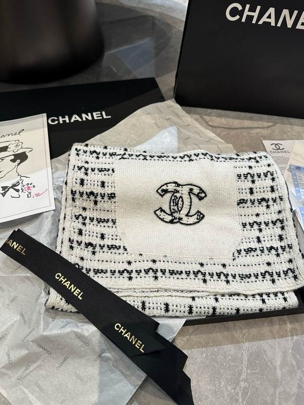 Chanel Scarf 30X180cm 100%羊绒 E13 (3)