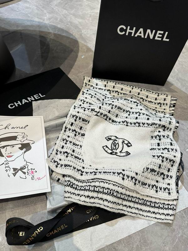 Chanel Scarf 30X180cm 100%羊绒 E13 (4)