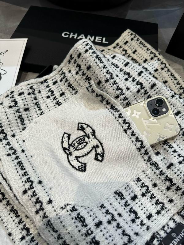 Chanel Scarf 30X180cm 100%羊绒 E13 (5)