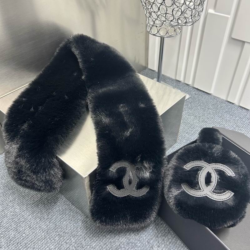 Chanel Scarf earmuff dx (178)