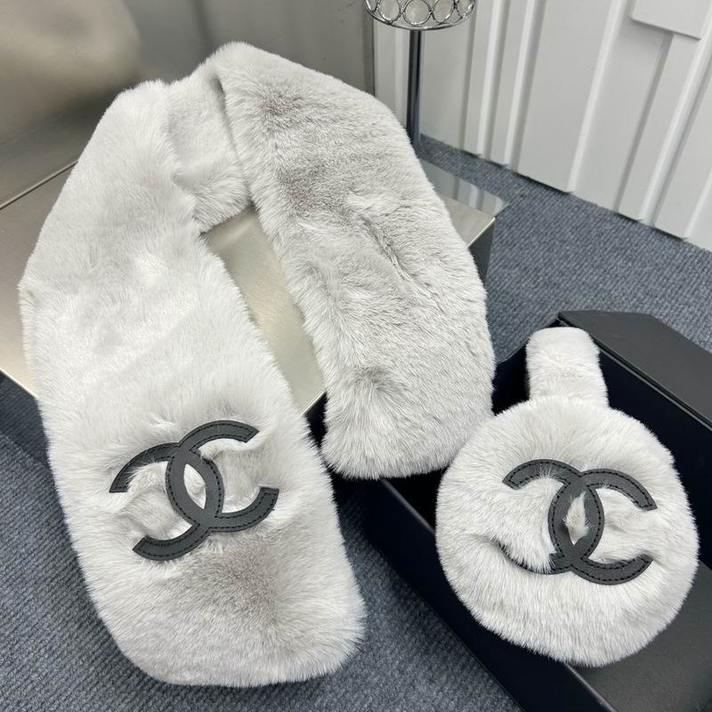 Chanel Scarf earmuff dx (179)