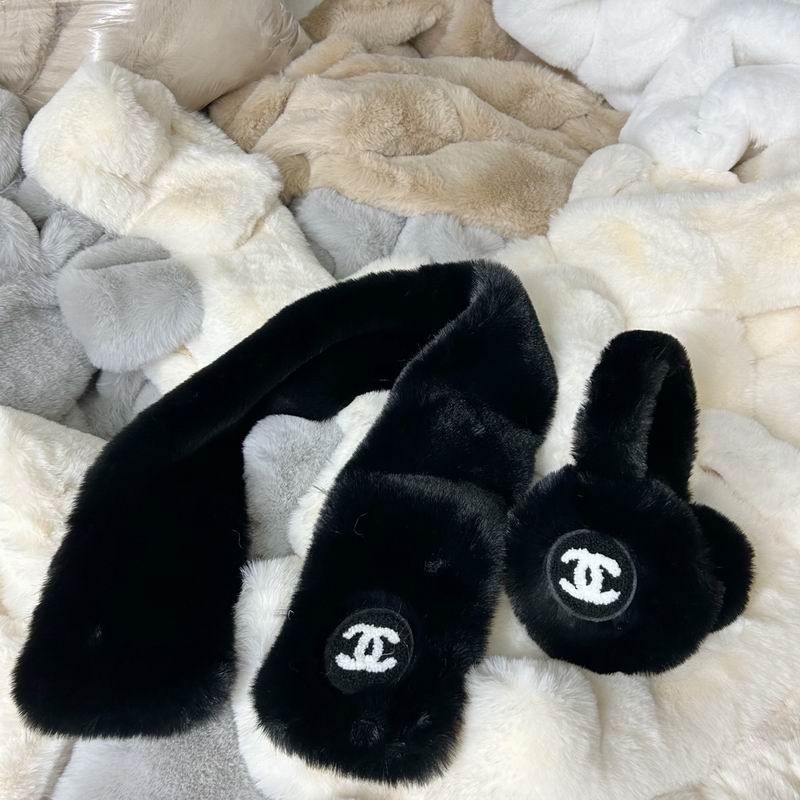 Chanel Scarf earmuff dx (185)