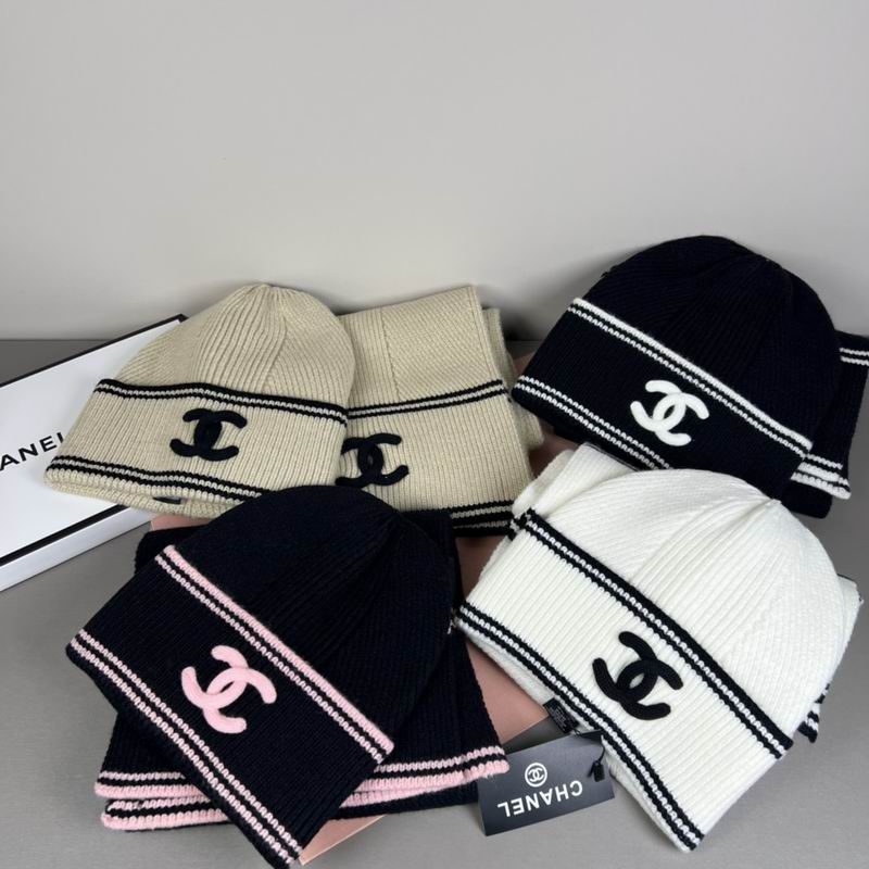 Chanel scarf hat dx (146)