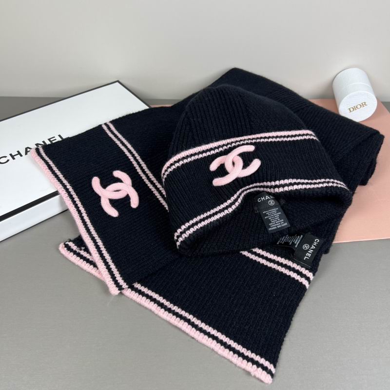 Chanel scarf hat dx (147)