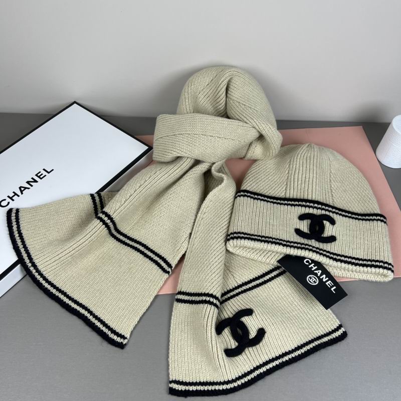 Chanel scarf hat dx (149)