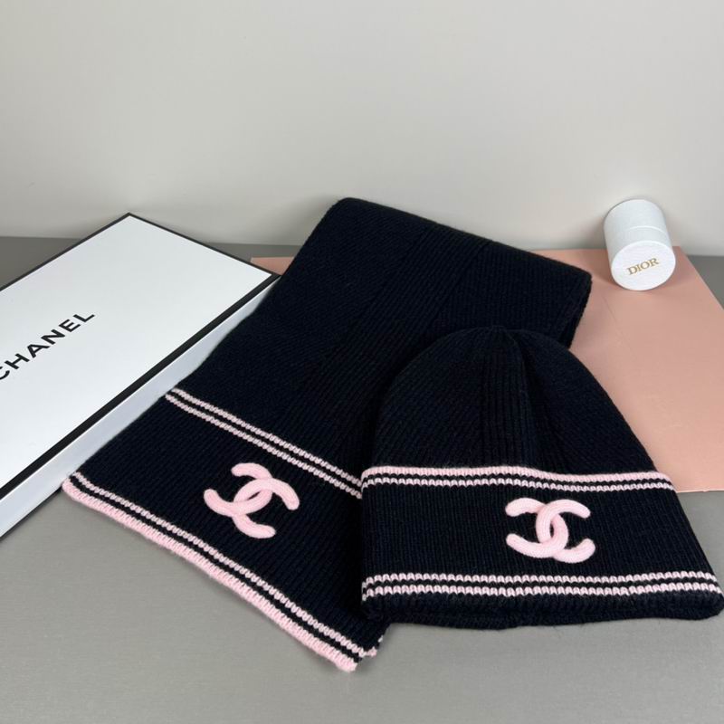Chanel scarf hat dx (153)