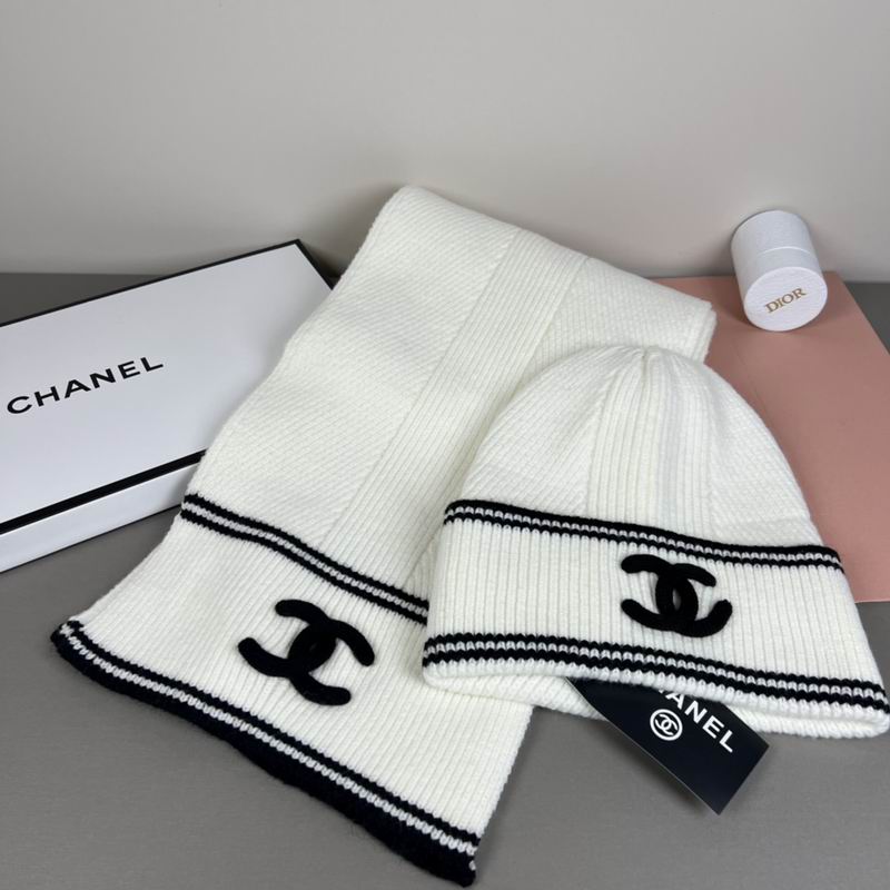 Chanel scarf hat dx (156)