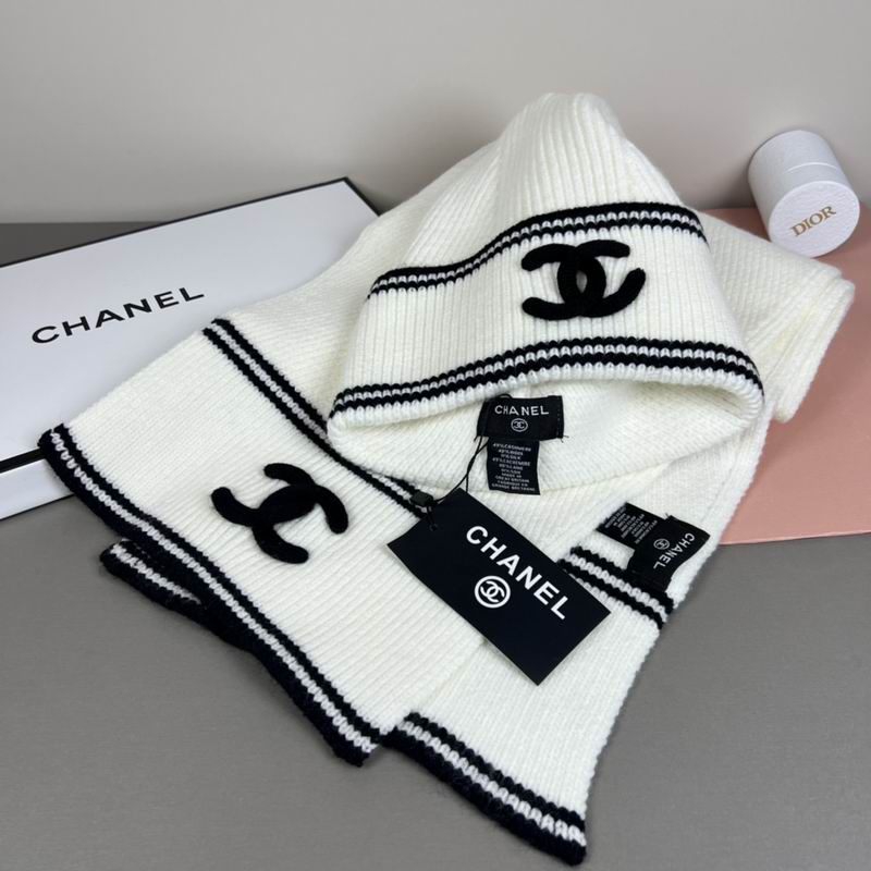 Chanel scarf hat dx (157)