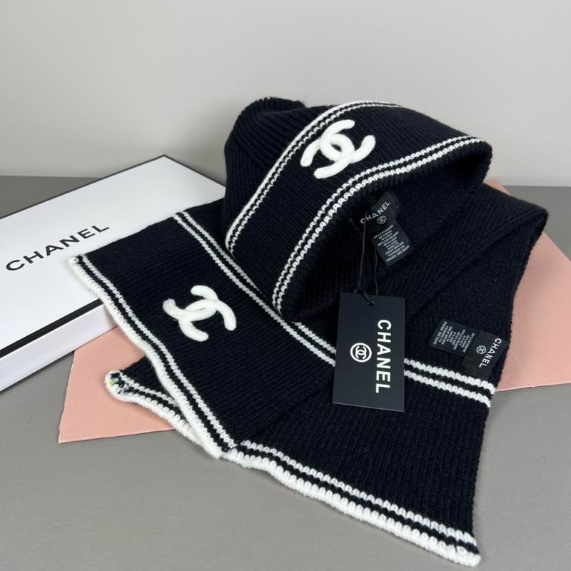 Chanel scarf hat dx (158)