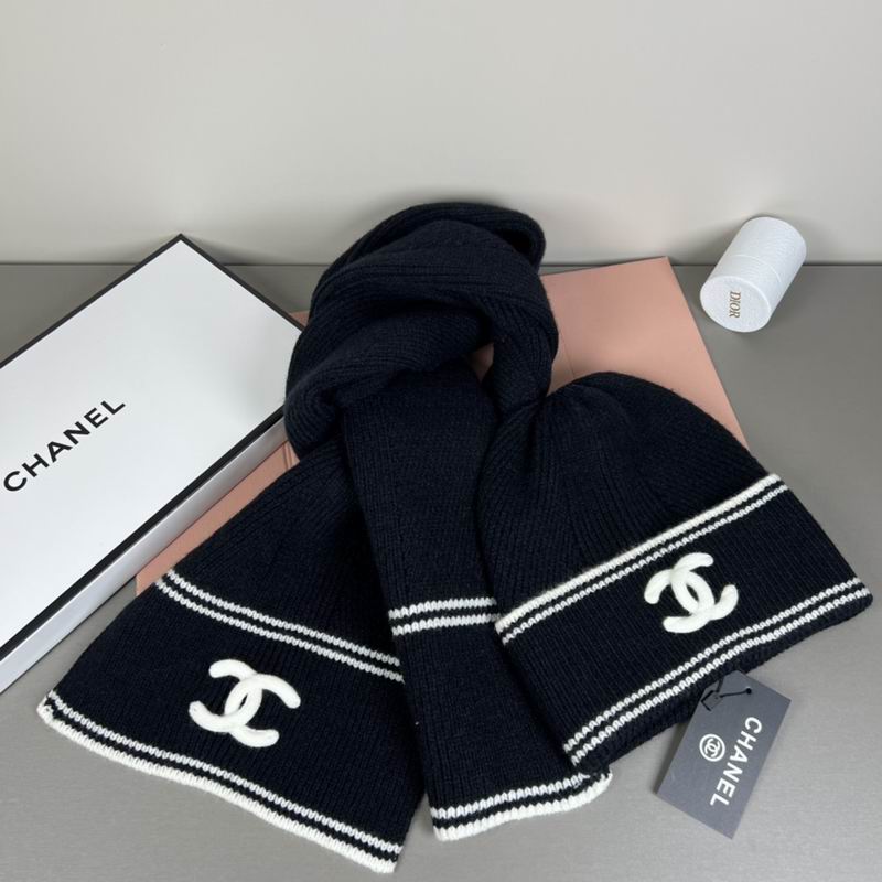 Chanel scarf hat dx (159)