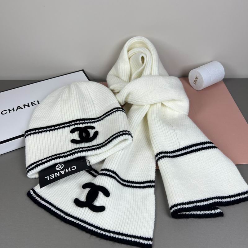 Chanel scarf hat dx (162)