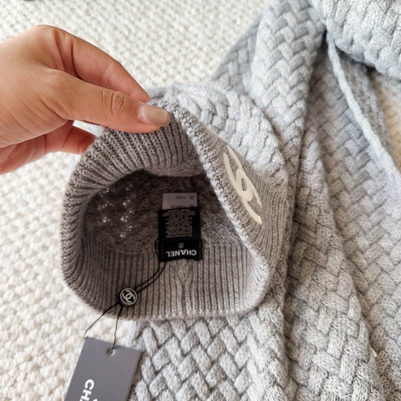 Chanel scarf hat dx (164)