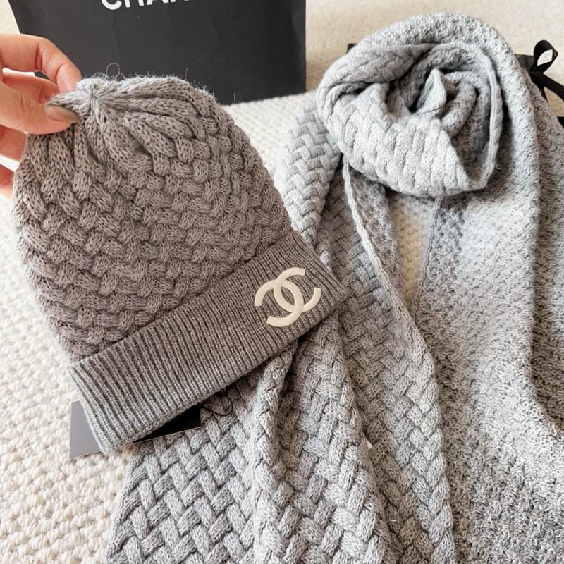 Chanel scarf hat dx (165)